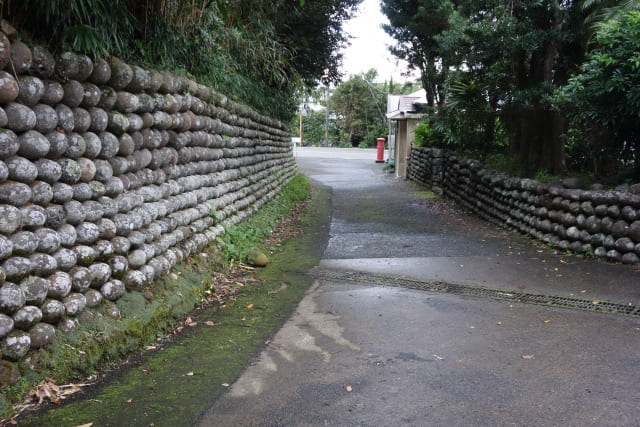 八丈島の石垣